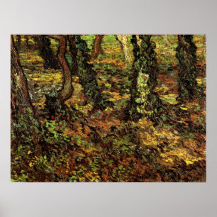 Tree Trunks with Ivy von Vincent van Gogh Poster