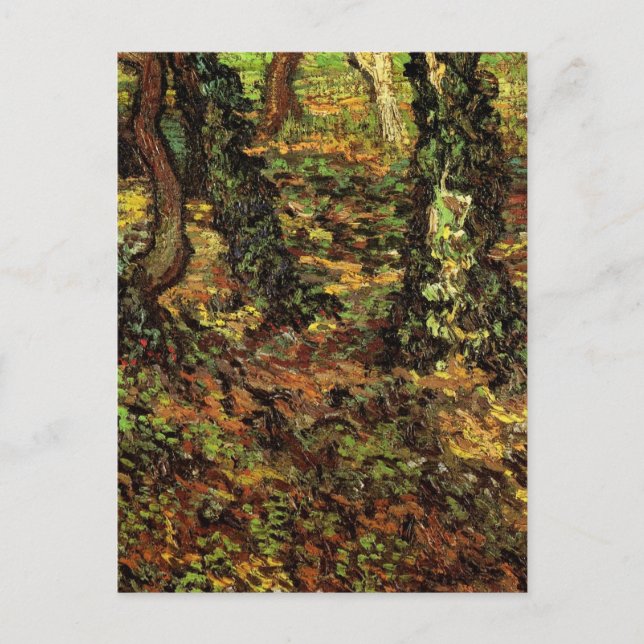 Tree Trunks with Ivy von Vincent van Gogh Postkarte (Vorderseite)