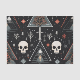 Tree und Skull Geschenkartikel Seidenpapier