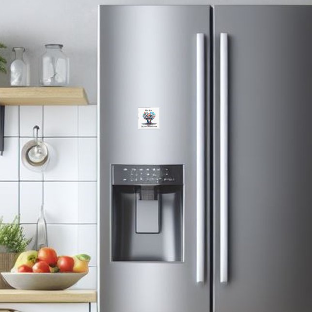 Tree Valentine Magnet (Valentine's Day fridge magnet. Love grows.)