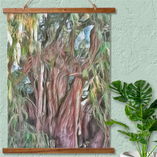 Tree von Tule Oaxaca OAX1 Wandteppich Mit Holzrahmen