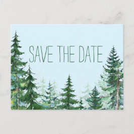 Tree Wedding Save the Date Card Ankündigungspostkarte