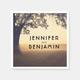 Tree Wedding Serviette