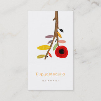Tree White Business Card Visitenkarte