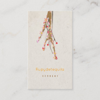 Tree White Business Card Visitenkarte