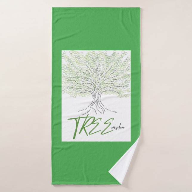 Tree Wisdom Badehandtuch (Badehandtuch)