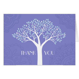 TREE WITH STARS Wedding Thank You Card