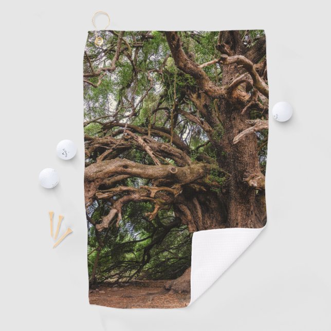 Tree Wood Bark Golfing Pattern Schicksal des Schic Golfhandtuch (Insitu)