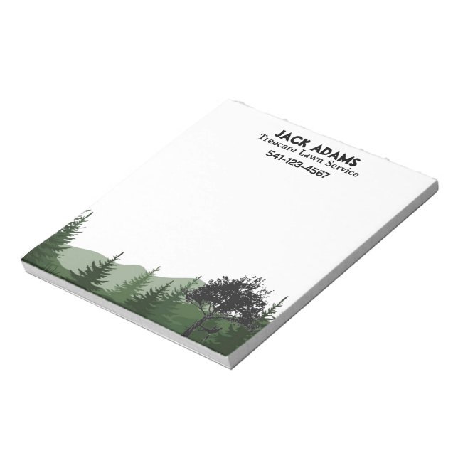 Treecare Lawinenservice Note Pad Notizblock (Rotiert)