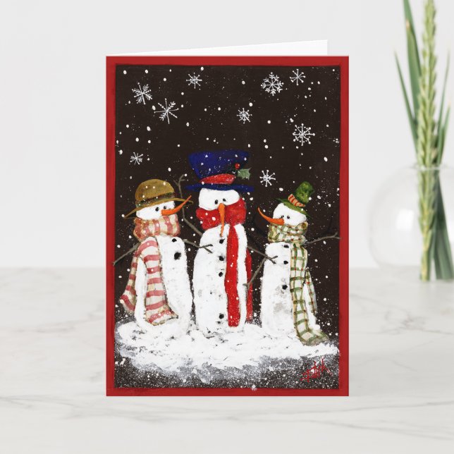 TREEE SCARVES FEIERTAGSKARTE (Vorderseite)