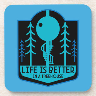 Treehouse Eigentümer Getränkeuntersetzer