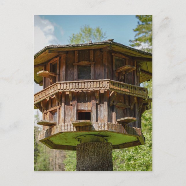 TREEHOUSE EXTRAVAGANT BAUHAUS POSTCARD POSTKARTE (Vorderseite)