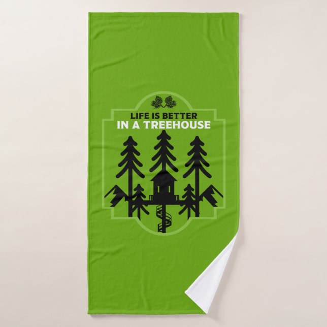 Treehouse Kinder zurück in die Schule Badehandtuch (Badehandtuch)