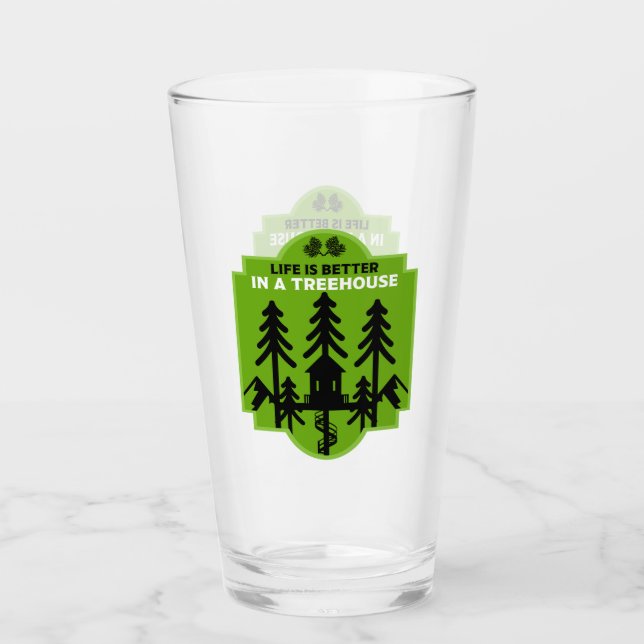 Treehouse Living Glas (Vorderseite)