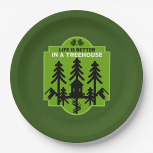Treehouse Living Pappteller