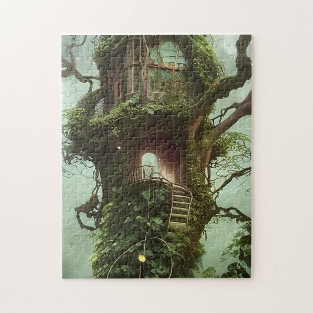 Treehouse mit Ivy Puzzle (Vertikal)