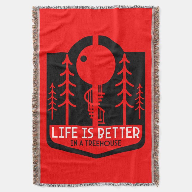 Treehouse Playhouse Zurück zur Schule Decke (Vorderseite Vertikal)