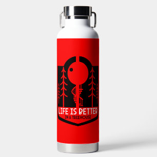 Treehouse Playhouse Zurück zur Schule Trinkflasche
