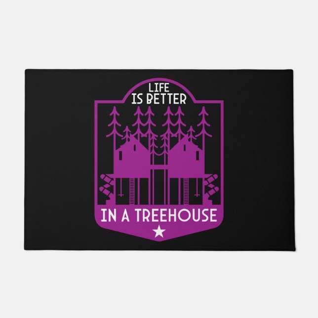 Treehouses Fußmatte (Vorderseite)