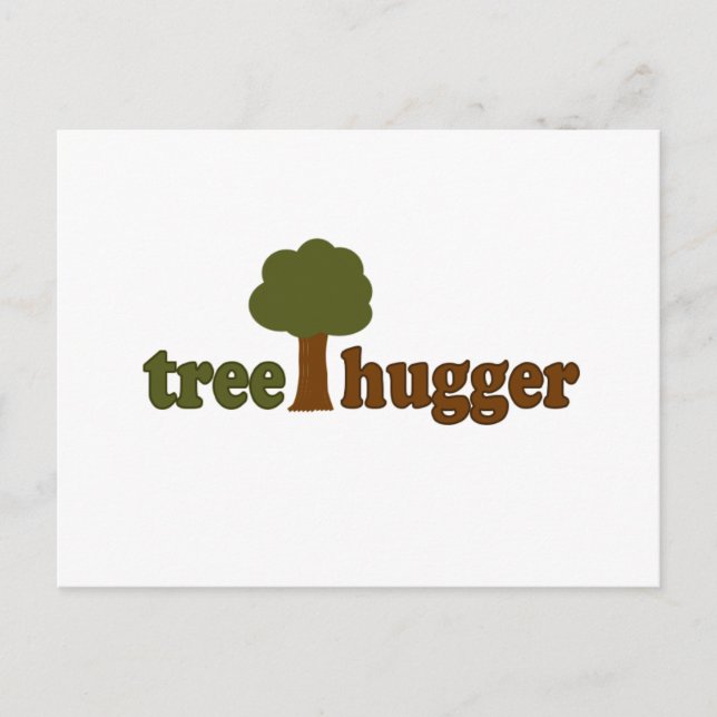 Treehugger (Baum) Postkarte (Vorderseite)