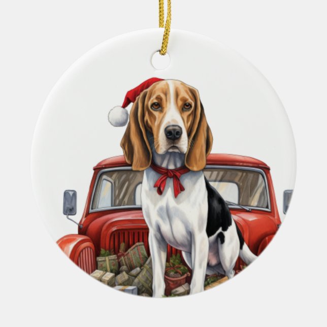 Treeing Walker Coon Hound Ornament (Vorne)