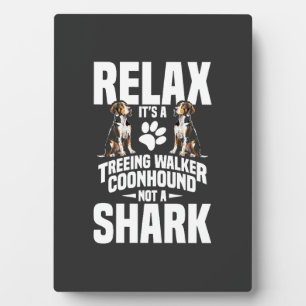 Treeing Walker Coonhound Besitzer Welpe Entspann d Fotoplatte