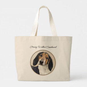 Treeing Walker Coonhound Gemälde Originale Hunde K Jumbo Stoffbeutel