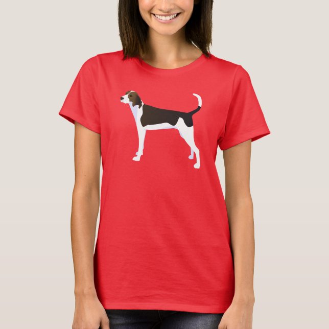 Treeing Walker Coonhound Grundzucht individuell an T-Shirt (Vorderseite)