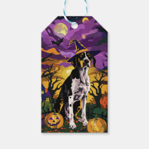 Treeing Walker Coonhound Halloween Hexen-Kürbis Geschenkanhänger