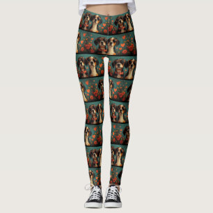 Treeing Walker Coonhound Herz Valentinstag Leggings