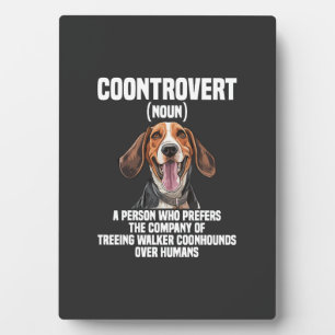 Treeing Walker Coonhound Liebhaber Hund Coontrover Fotoplatte