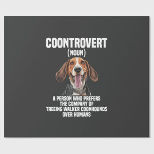 Treeing Walker Coonhound Liebhaber Hund Coontrover Geschenkpapier
