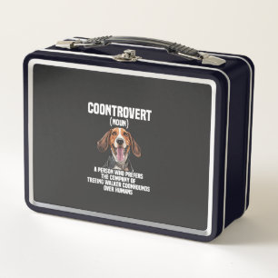Treeing Walker Coonhound Liebhaber Hund Coontrover Metall Brotdose