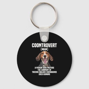 Treeing Walker Coonhound Liebhaber Hund Coontrover Schlüsselanhänger