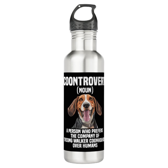 Treeing Walker Coonhound Lover Dog Control Edelstahlflasche (Vorderseite)