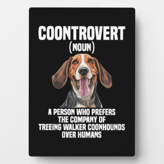 Treeing Walker Coonhound Lover Dog Control Fotoplatte