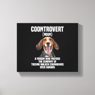 Treeing Walker Coonhound Lover Dog Control Leinwanddruck