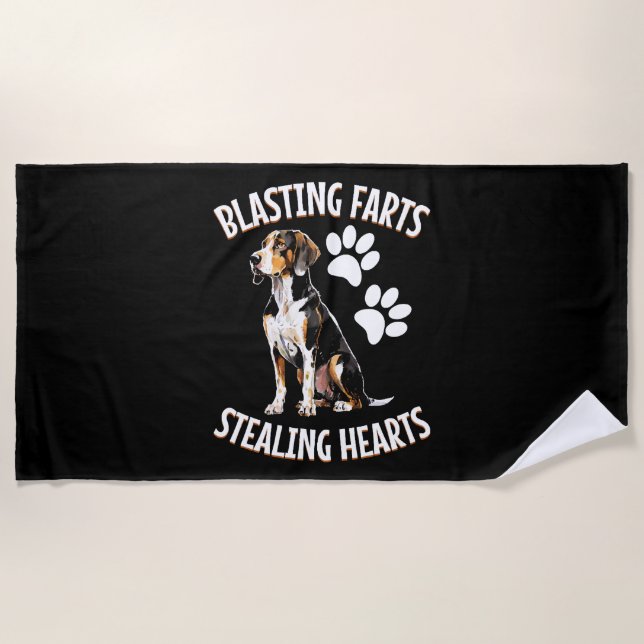 Treeing Walker Coonhound Lover Dog Owner Blade Strandtuch (Vorderseite)