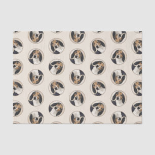 Treeing Walker Coonhound Malerei Original Hunde Ku Seidenpapier