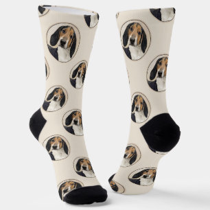 Treeing Walker Coonhound Malerei Original Hunde Ku Socken