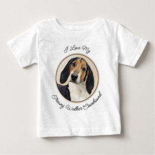 Treeing Walker Coonhound Malerei - Originelle Kuns Baby T-shirt