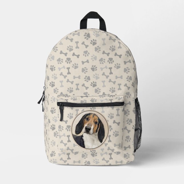 Treeing Walker Coonhound Malerei - Originelle Kuns Bedruckter Rucksack (Vorderseite)