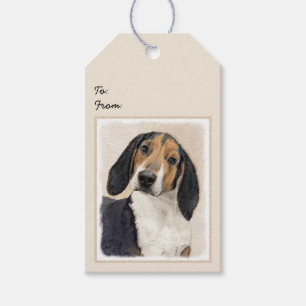 Treeing Walker Coonhound Malerei - Originelle Kuns Geschenkanhänger