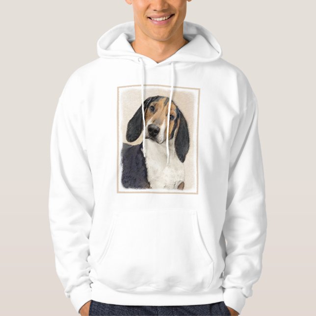 Treeing Walker Coonhound Malerei - Originelle Kuns Hoodie (Vorderseite)