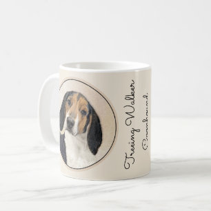 Treeing Walker Coonhound Malerei - Originelle Kuns Kaffeetasse
