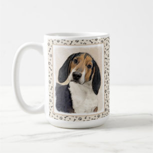 Treeing Walker Coonhound Malerei - Originelle Kuns Kaffeetasse