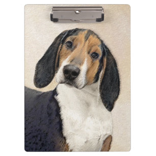 Treeing Walker Coonhound Malerei - Originelle Kuns Klemmbrett
