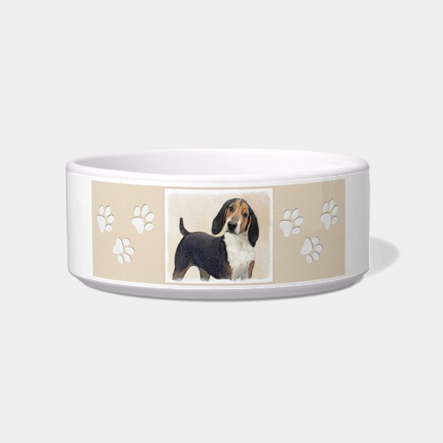 Treeing Walker Coonhound Malerei - Originelle Kuns Napf (Rechts)