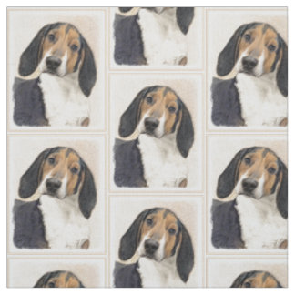 Treeing Walker Coonhound Malerei - Originelle Kuns Stoff