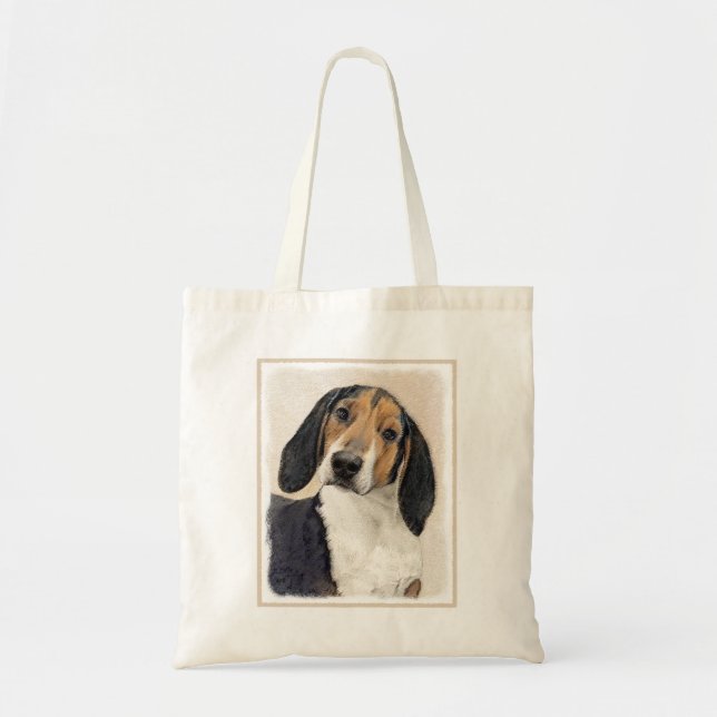 Treeing Walker Coonhound Malerei - Originelle Kuns Tragetasche (Vorne)